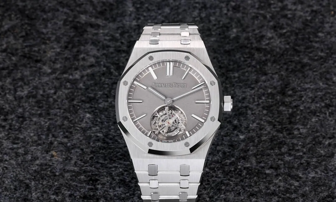 Audemars Piguet Royal Oak Tourbillon 26530TI.OO.1220TI.01 R8 Factory 1:1 Best Edition Replica Watch Grey Dial